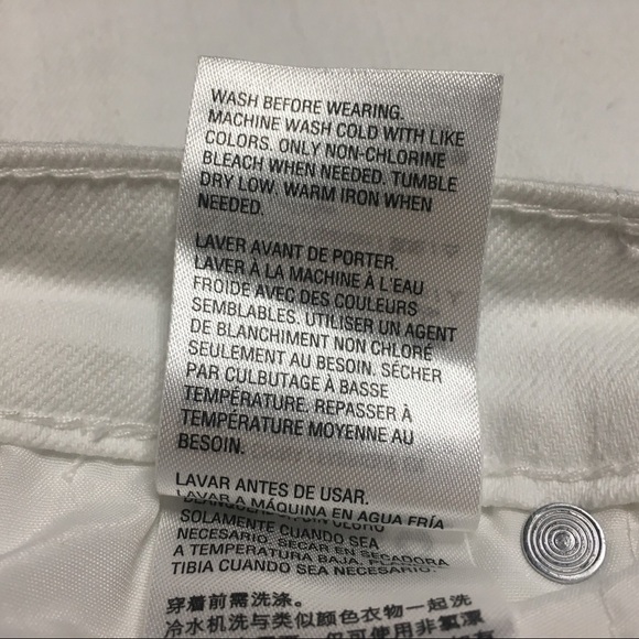 Style & Co Skinny Ankle Pant Crochet Detail Split Hem White Jeans 10P Petite 10 - Picture 6 of 16